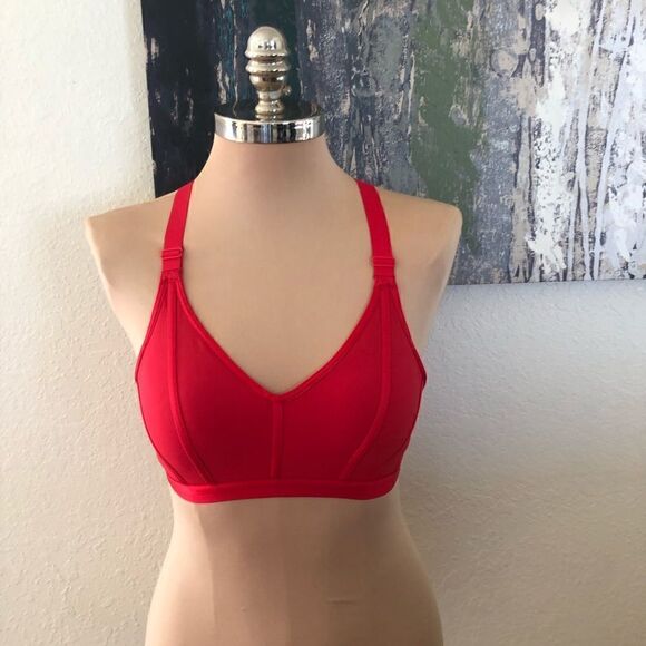 Victoria's Secret Sexy Red Cross Back Strap Bra 32D - Picture 1 of 11